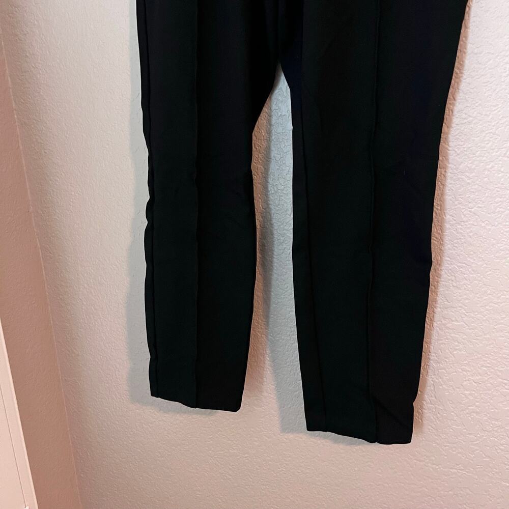 J. Crew Structured Front  Pleat Trouser Dress Pant 16 Tall Black Women’s Plus - Picture 3 of 7